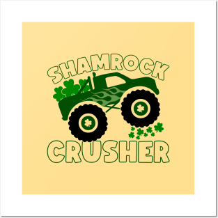 Shamrock Crusher Truck Posters and Art